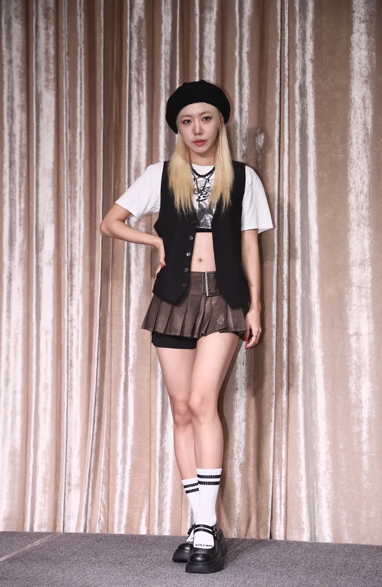 金南珠透露Apink今年內會發專輯、辦演唱會。彭欣偉攝