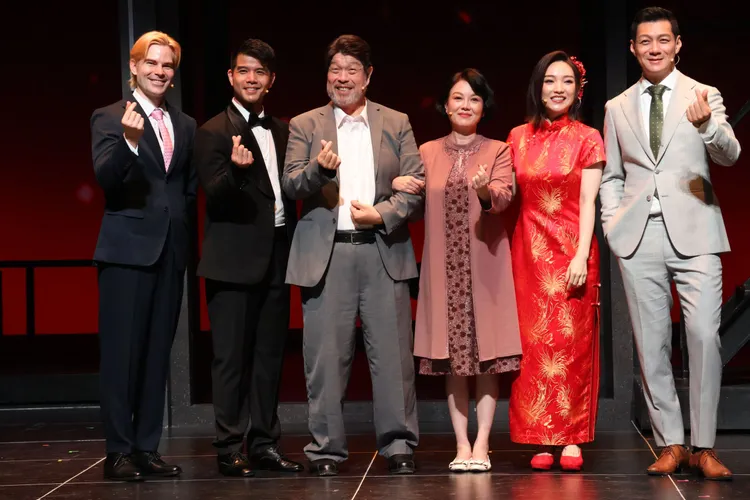 麥特辛格勒德克（左起）、梁厚泰、羅北安、苗可麗、閻奕格和聶雲出席演前記者會。莊宗達攝