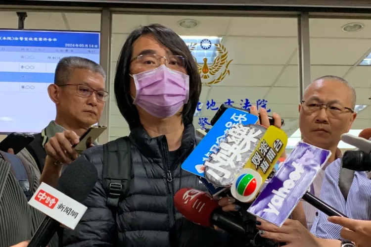 陳建寧今到北院出庭。丁牧群攝