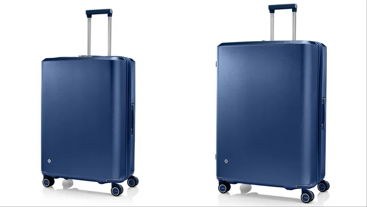 69公分四輪行李箱 (25吋) 1萬5800元、75公分四輪行李箱 (28吋) 1萬7800元。品牌提供