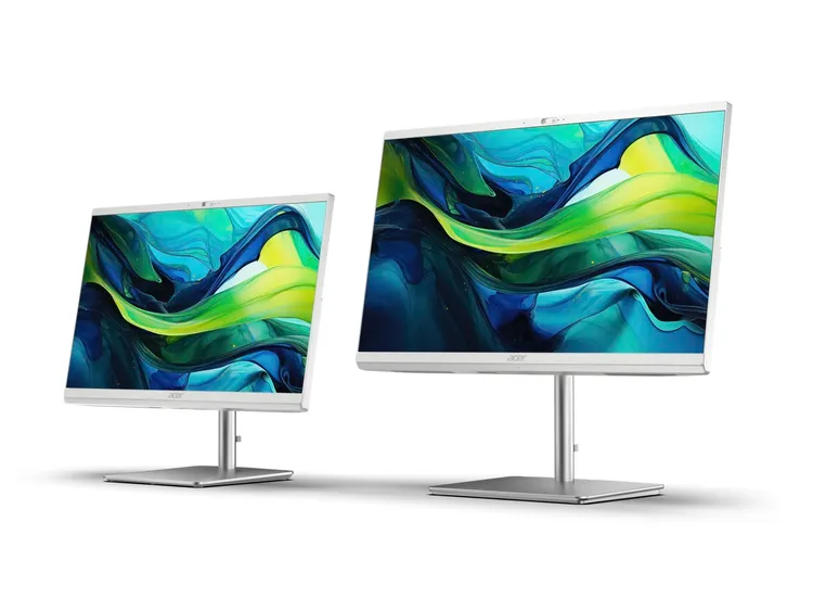 Acer Aspire C All-in-One電腦有23.8吋和27吋2款。Acer提供。