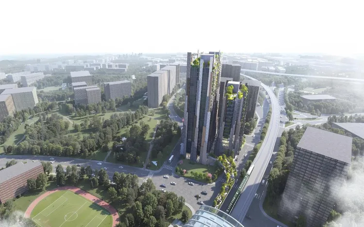 「R20楠梓科技之星」房價能否挑戰4字頭行情，仍需看台積電效應仍持續拉高港都房價到多少。高市捷運局提供