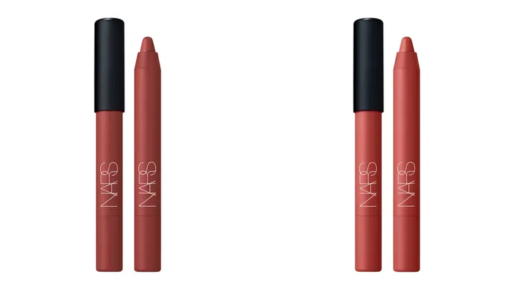 NARS特霧絲柔精準唇筆#172烈日熾棕（左）、#179暖陽杏橙，各1050元。品牌提供