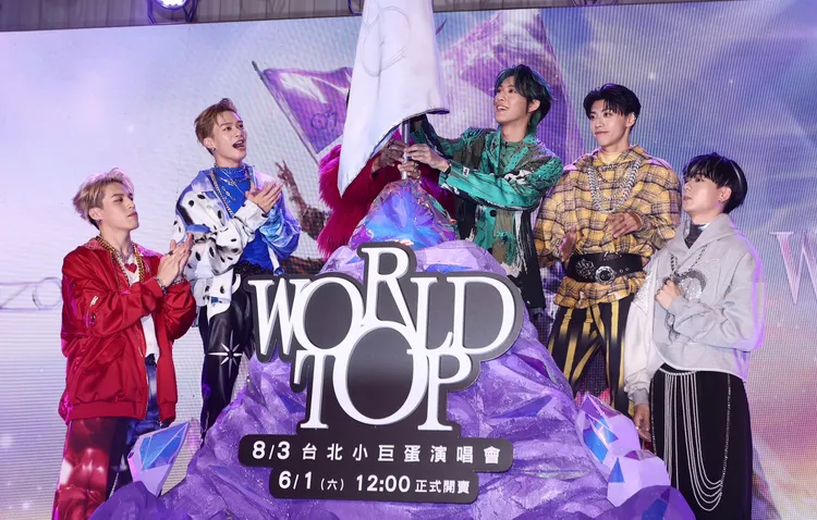 男團「Ozone」為了演唱會備戰。彭欣偉攝