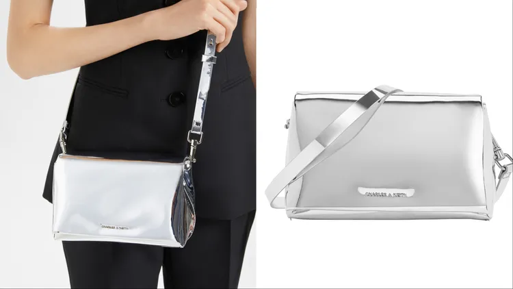 Matina金屬感斜背包，1990元。品牌提供