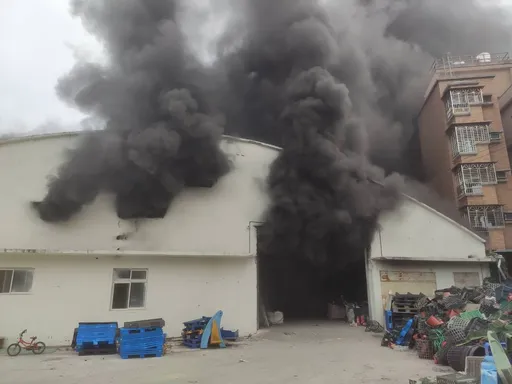 龜山工廠火警！濃煙四竄　警消一小時滅火