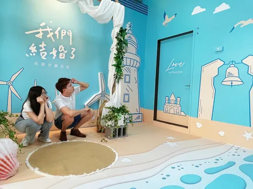 希臘海島風　觀音戶政結婚專區520浪漫登場