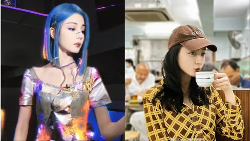 迪麗熱巴藍髮、唇環當起AI女友 私服穿搭卻超清純小資女也愛