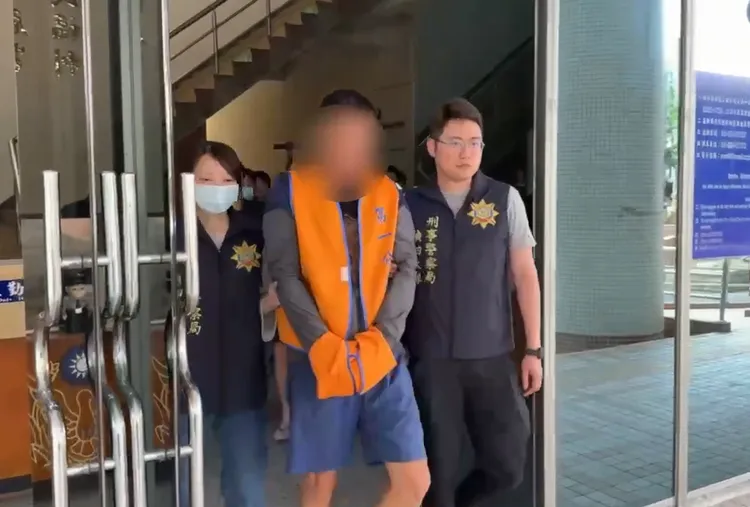 蔡男等人遭移送。翻攝畫面