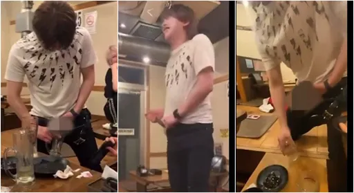 日男燒肉店當眾露鳥尿啤酒杯　超噁心誇張行徑引全網共憤