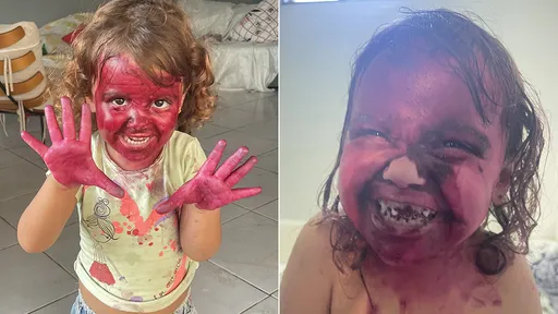 3歲女「玩口紅」豬隊友給的　媽媽崩潰！10小時慘劇笑噴500萬人