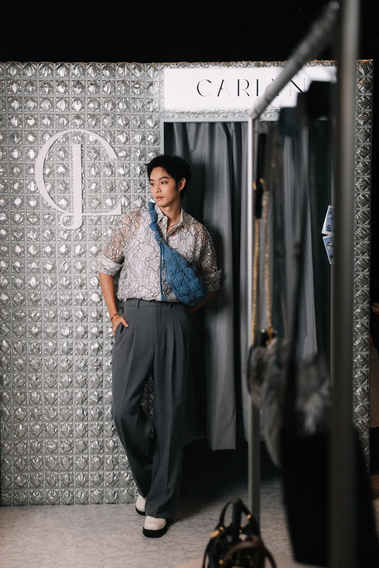 曹佑寧帥氣挺CARLYN快閃店。品牌提供