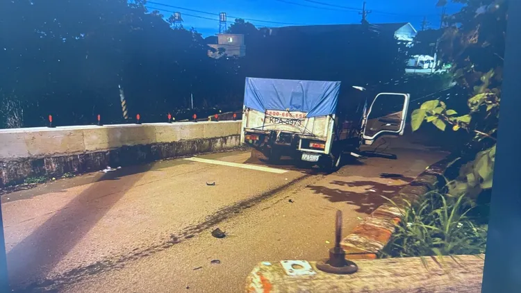 肇事貨車。翻攝畫面