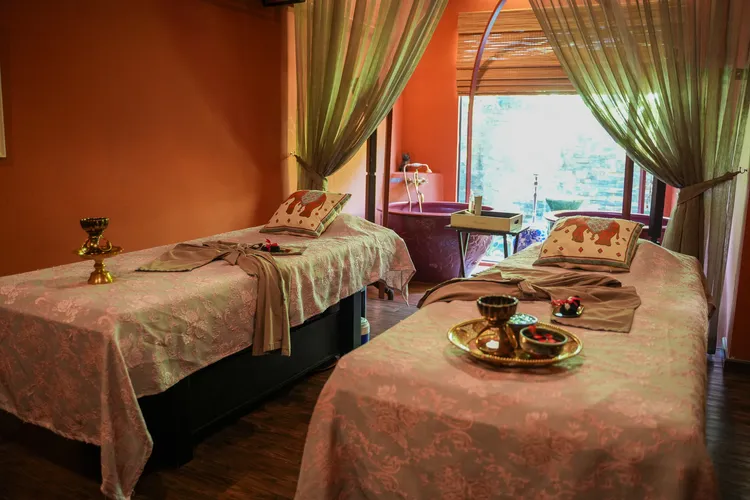 雙人按摩房。田欣雲攝