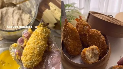 酥脆爆漿起司蝦餅作法全公開　超簡單1分鐘就上手