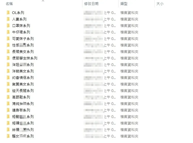 廖嫌將偷拍片分門別類。檢警提供