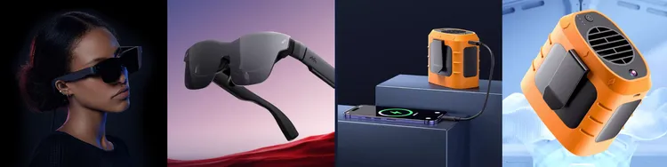 AR眼鏡及腰掛空調風扇秒變科技潮人。業者提供