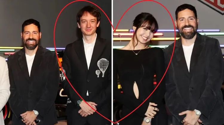 KITH品牌主理人Ronnie Fieg（左圖左、右圖右）分別與Lisa及LVMH集團三公子Frédéric Arnault合照。翻攝泰格豪雅及Ronnie Fieg的IG