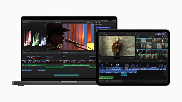 iPad 版 Final Cut Pro 2 帶來各項重大更新，充分發揮全新 iPad Pro 的強悍效能；Mac 版的 Final Cut Pro 10.8 則提供全新 AI 功能，並強化視覺效果的速度調整能力。Apple 提供