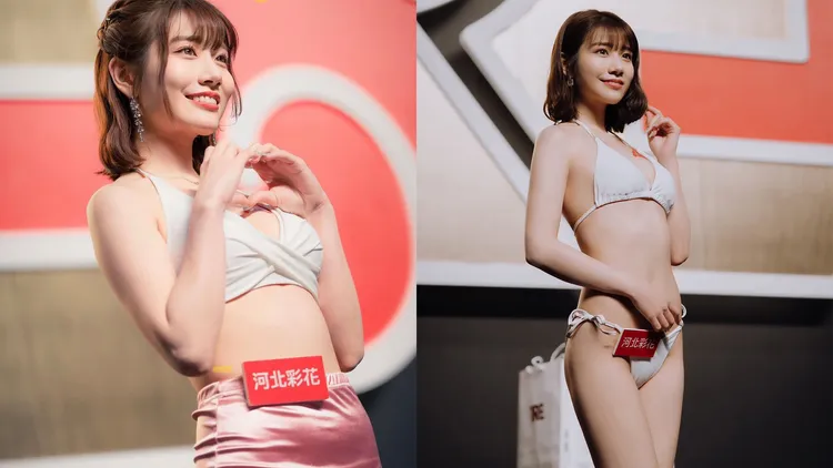 河北彩伽去年來台出席TRE成人展。翻攝自河北彩伽X社群