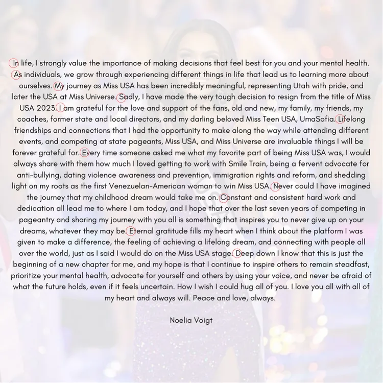 沃特發布的聲明發現有藏頭詩。翻攝自沃特IG