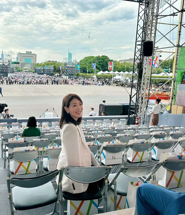 賈永婕覺得像在搖滾區一樣刺激。賈永婕提供