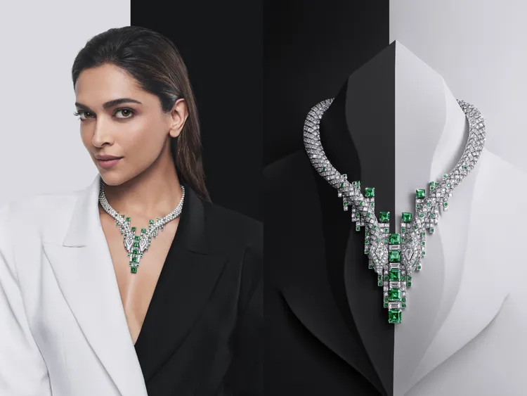 Amphista項鍊，白K金、祖母綠、鑽石。品牌提供