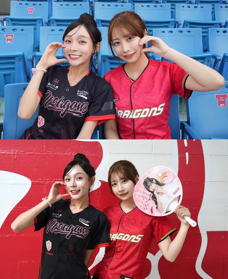 鈴木優香昨到天母棒球場，探班偶像林襄。翻攝鈴木優香IG