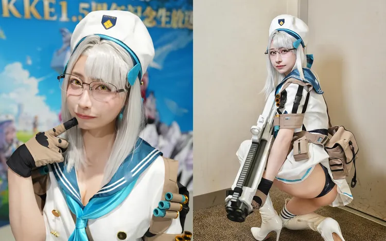 鈴木優香退出AKB48後大解放，cosplay《勝利女神：妮姬》。翻攝鈴木優香IG