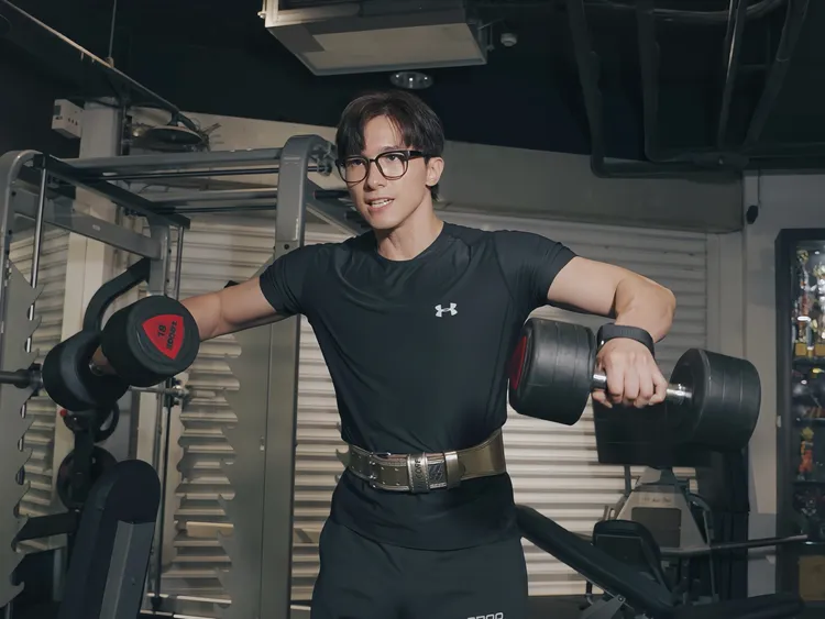 張瀚元1周進6天健身房。張瀚元提供