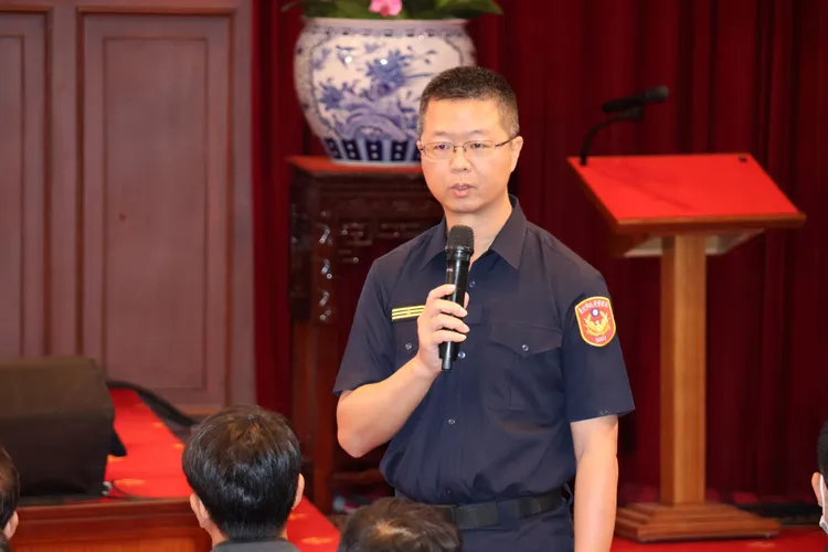 台北市中正一分局長張嘉煌。莊宗達攝