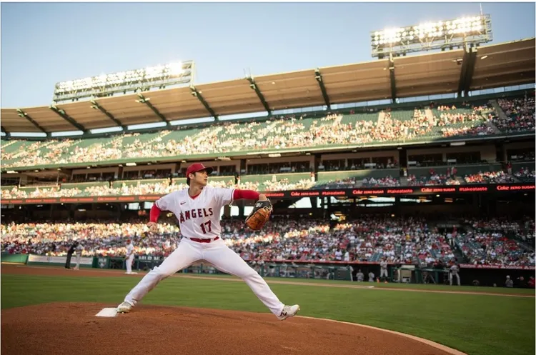 大谷翔平過去在天使隊、現今的道奇隊背號都是17。翻攝大谷翔平IG