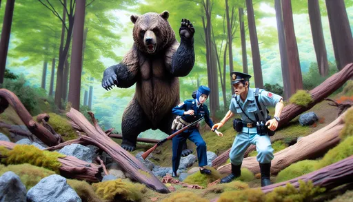 日本殺人熊出沒!2警遭攻擊重傷 附近遺體疑為採筍男