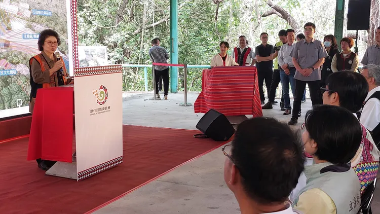 陳菊在高雄市長內任爭取原博館，6日專程南下參加活動。凃建豐攝