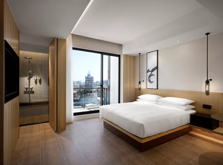 台中萬楓酒店經典客房。業者提供