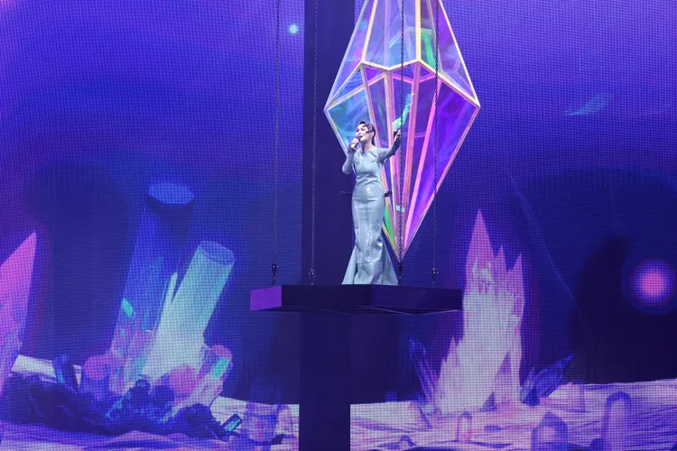 周蕙金嗓飆唱《約定》、《好想好好愛你》。彭欣偉攝