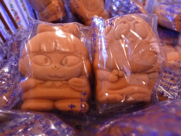 除了紀念品還有可愛的人形燒點心。StellAH.攝