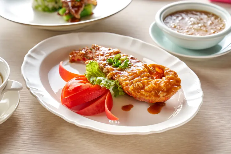 龍蝦醬汁與龍蝦完美融合口感鮮美彈牙。業者提供