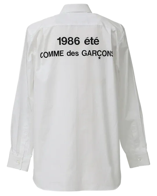 CDGCDGCDG 1986白色襯衫，7880元。品牌提供