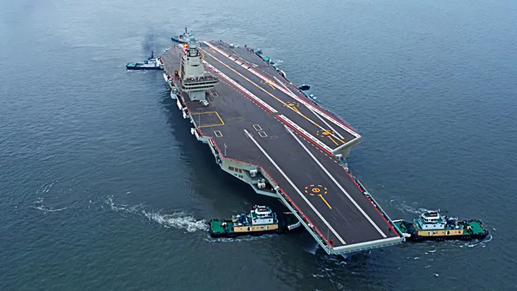 福建號。翻攝自微博