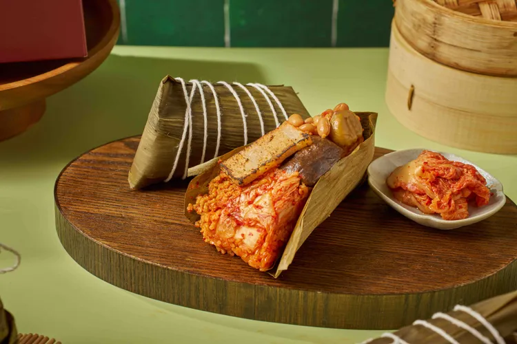韓式炙燒辛奇粽。業者提供