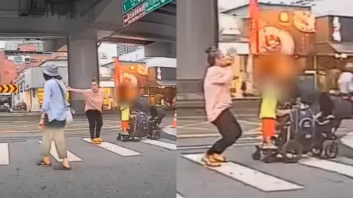 台人怕爆行人地獄!外國寶媽崩潰「馬路上怒指揮」 網搖頭:我也不敢過