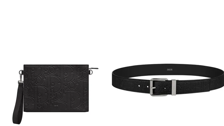 A5手拿包（左）4萬7000元、腰帶（右）2萬1000元。品牌提供