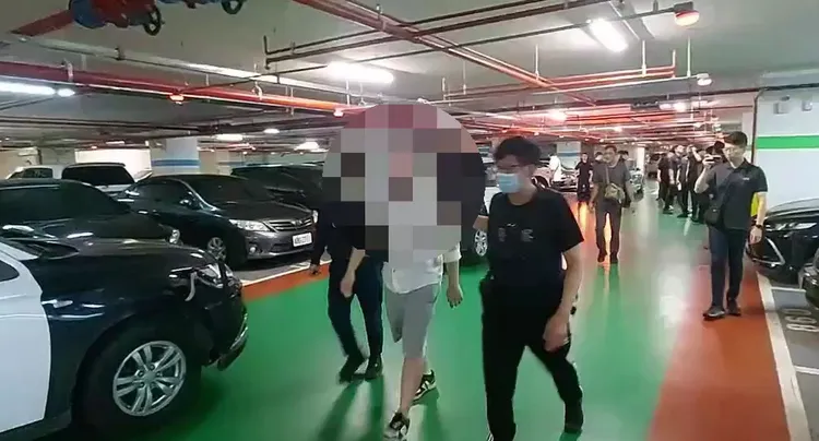 連男落網。警方提供