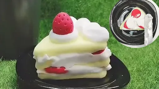 想吃又怕胖? 這個草莓奶油蛋糕 讓你療癒了