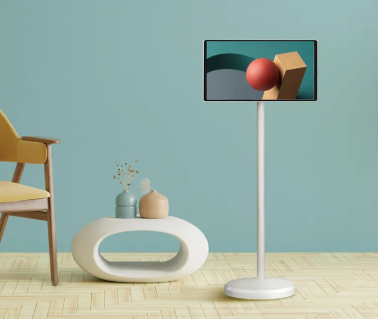 Warpple 行走的大平板JJ1 是一款可以推來推去、轉來轉去、前傾後仰的 21.5 吋 FHD 智慧觸控螢幕。業者提供