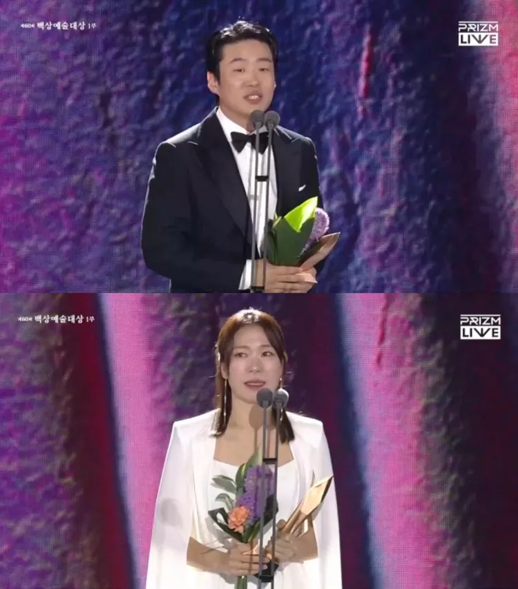 《假面女郎》安宰弘、廉惠蘭橫掃男女配角。翻攝PRIZM