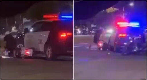 追捕飆仔「直接撞又輾」 畫面曝光網全力挺:支持警方強力執法