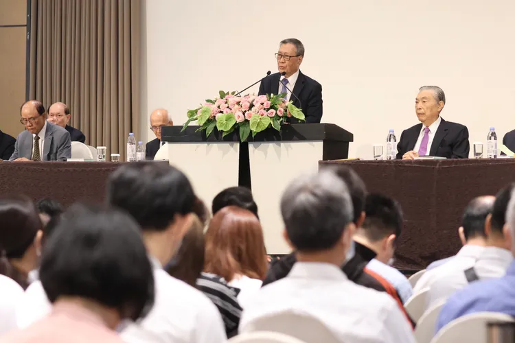 南亞（1303）今日召開股東常會，由董事長吳嘉昭主持。彭欣偉攝