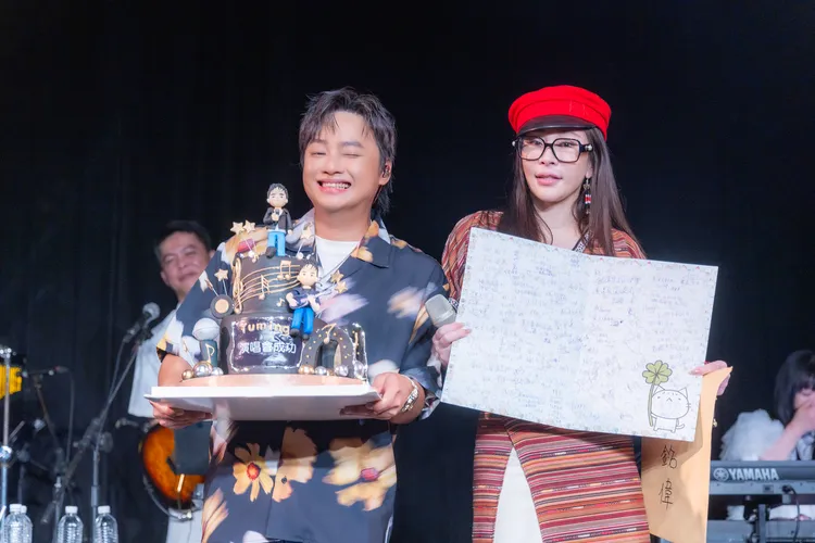 賴銘偉找溫嵐（右）當嘉賓。存摺攝影提供